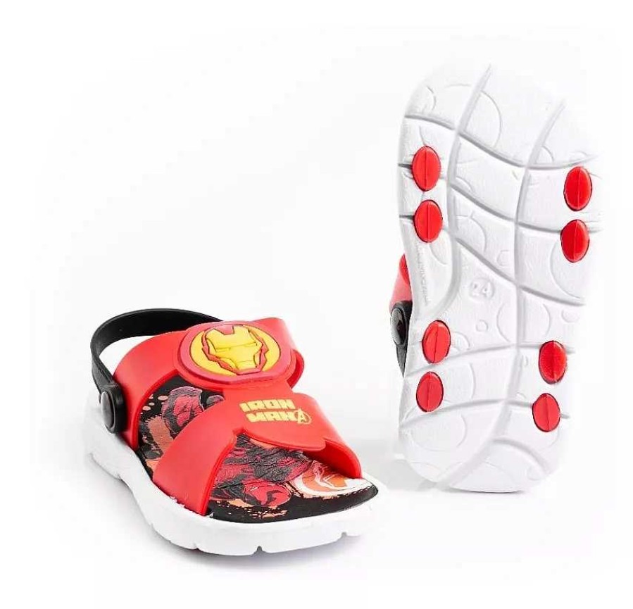 Ninos Marvel | Sandalias Ojotas Nenes Disney Marvel Iron Man Playa Pileta