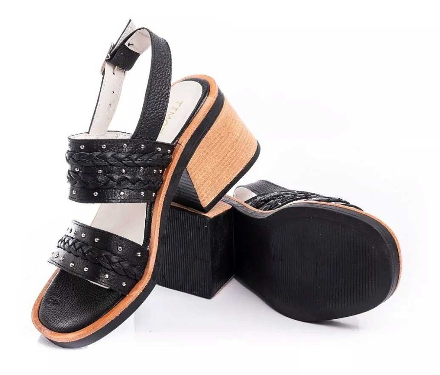 Mujer Sucre | Sandalias Zapatos Mujer Urbanas Ojotas Baja Livianas Comodas Negro