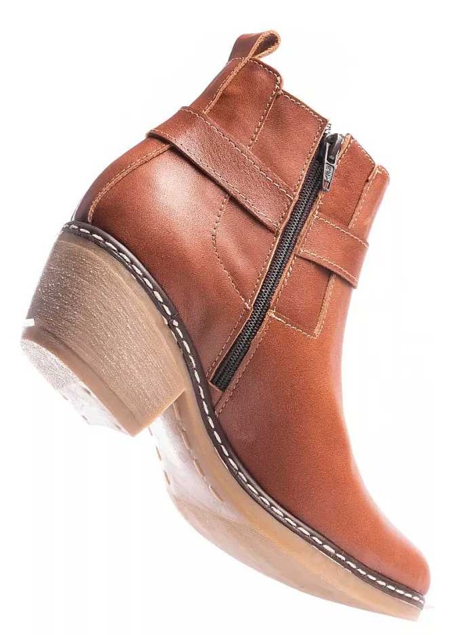 Mujer Timothea | Botinetas Mujer Botas Texanas Cuero Vacuno Picadas Moda Suela