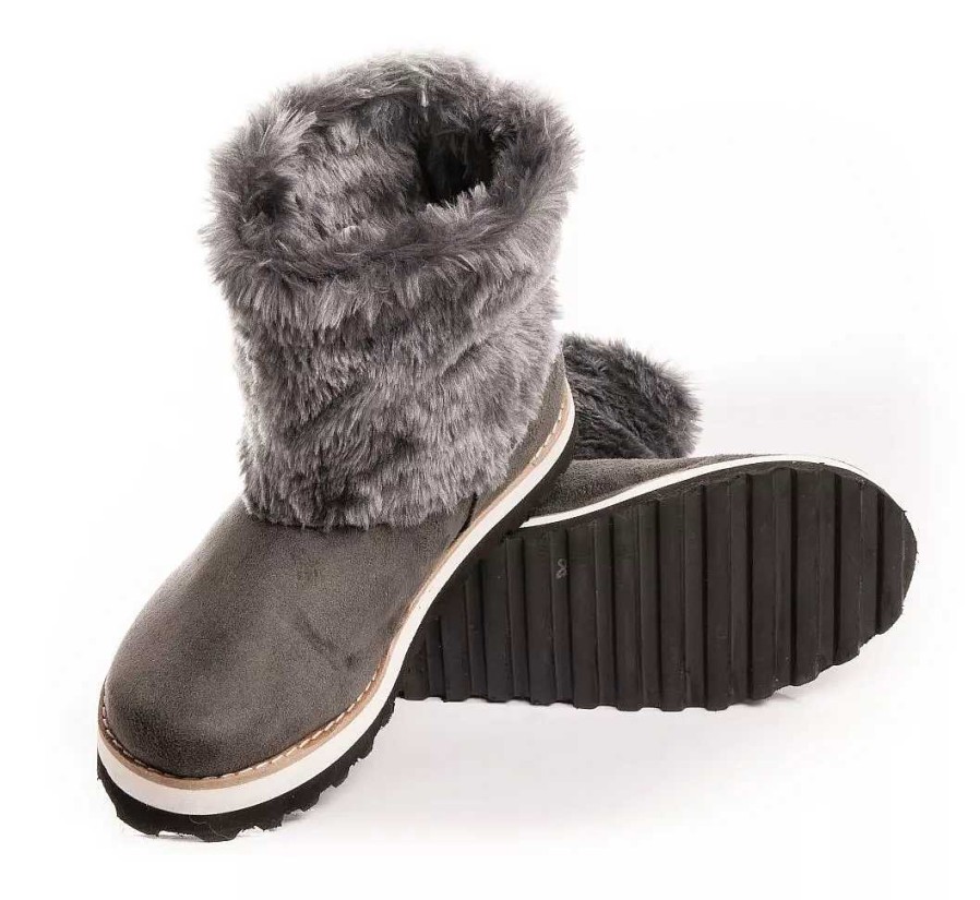 Mujer Timothea | Botas Pantubotas Botitas Mujer Peluche Australiana Botinetas Gris