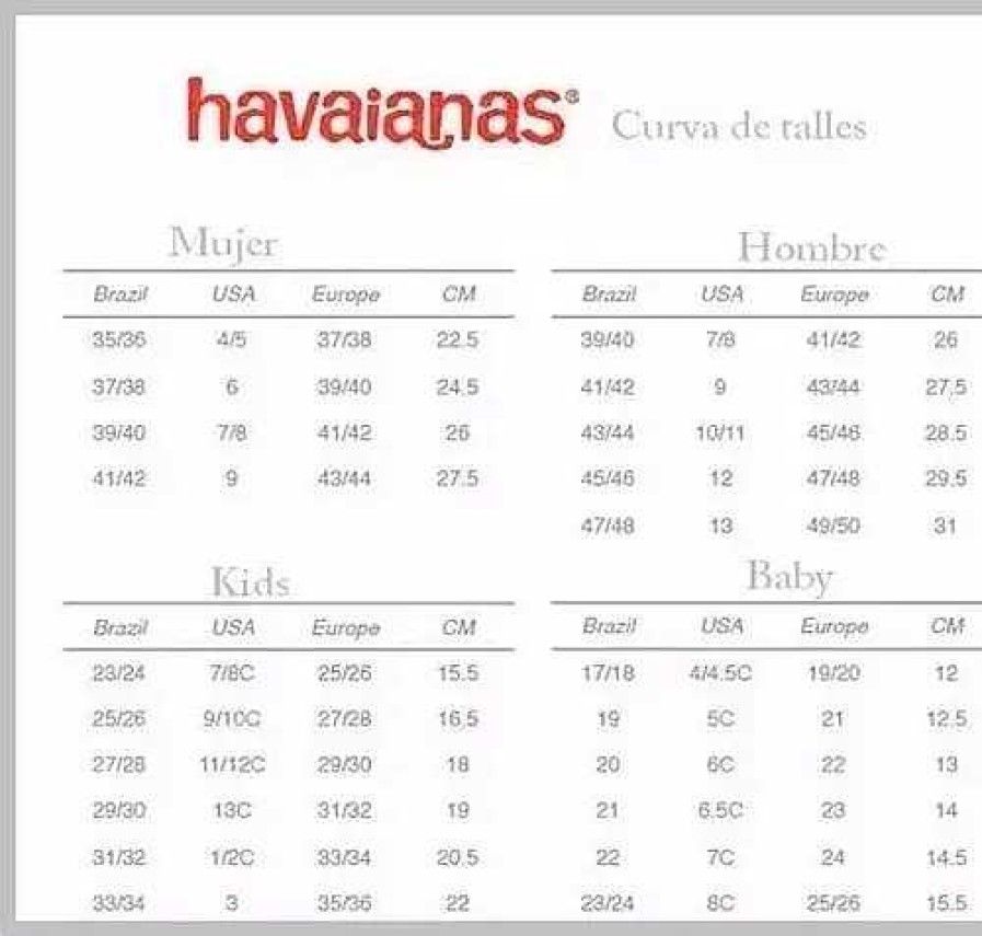 Mujer Havaianas | Ojotas Havaianas Mujer Slim Original Talles 35 A 40 Timothea