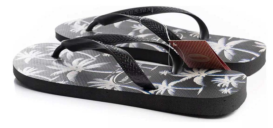 Hombre Havaianas | Ojotas Havaianas Sandalias Hombre Aloha Originales Timothea Negro