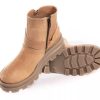 Mujer Lady Comfort | Zapatos Botas Mujer Botitas Borcego Gamuza Cierre Peluche Beige