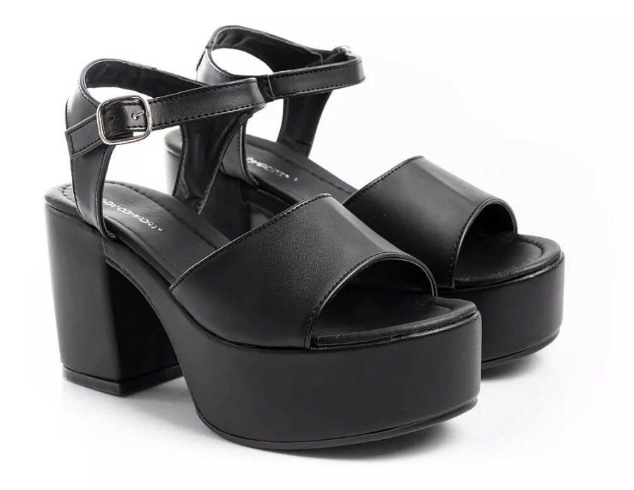 Mujer Timothea | Sandalias Mujer Plataformas Zapatos Vestir Fiesta Taco Palo Negro