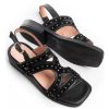 Mujer Sucre | Sandalias Zapatos Mujer Chatitas En Cuero Super Comodas Negro