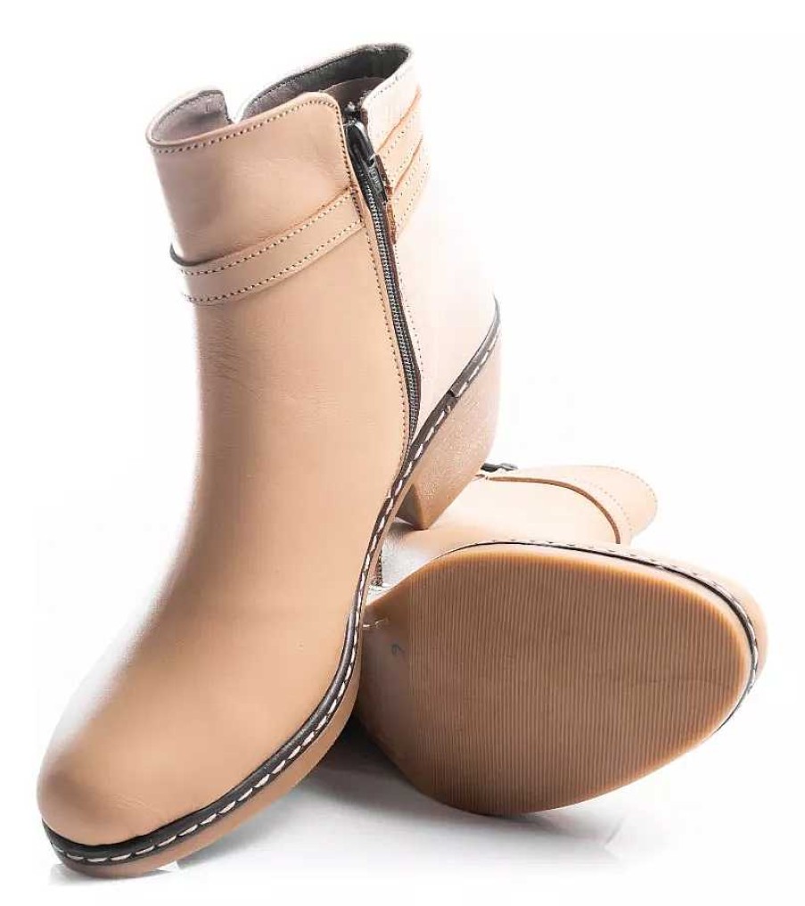 Mujer Timothea | Botinetas Botas Botitas Zapatos Mujer Cuero Taco Fino