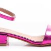 Mujer Lady Comfort | Sandalias Mujer Elegantes Taco Bajo 2.5 Cm Fiesta Comodas Fucsia