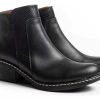 Mujer KATELUBA | Botas Botitas Mujer Cuero Vacuno Zapatos Comfort Timothea Negro