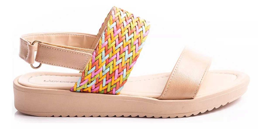 Mujer Lady Comfort | Sandalias Zapatos Mujer Chatas Noche Elegantes Verano Suela