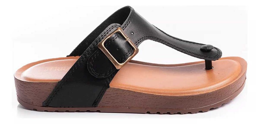 Mujer Timothea | Sandalias Zapatos Plataformas Zapatos Mujer Cuero Vacuno Livianas Negro