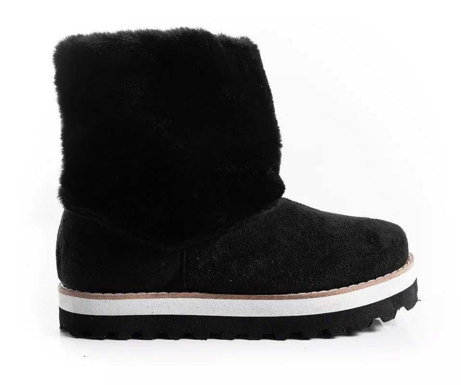 Mujer Timothea | Pantubotas Mujer Botas Botitas Peluche Australianas Timothea Negro