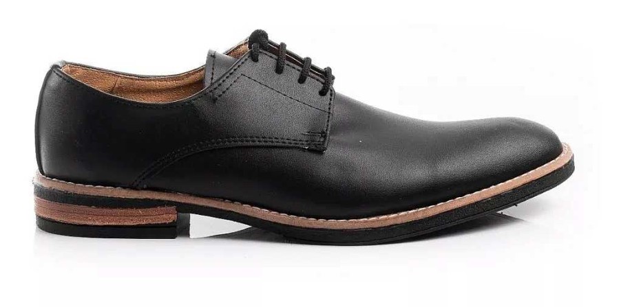 Hombre Tabbuso | Zapatos De Hombre Zapatillas Comfort Sport Cuero Suela Goma Negro