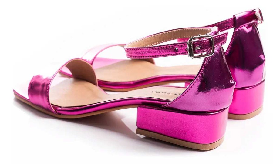 Mujer Lady Comfort | Sandalias Mujer Elegantes Taco Bajo 2.5 Cm Fiesta Comodas Fucsia