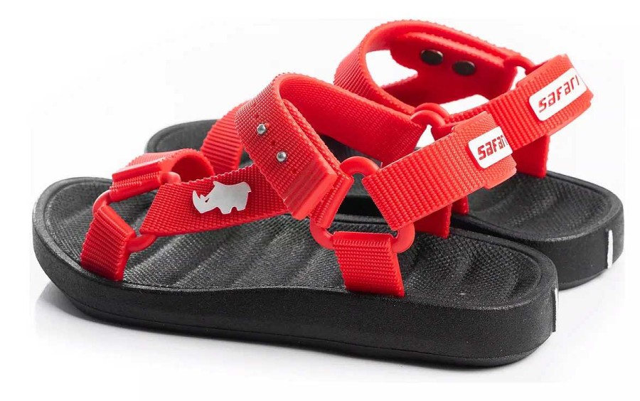 Ninas PIE + PIE | Sandalias Ojotas Zuecos Ninos Ninas Livianas Stork Kids Rojo