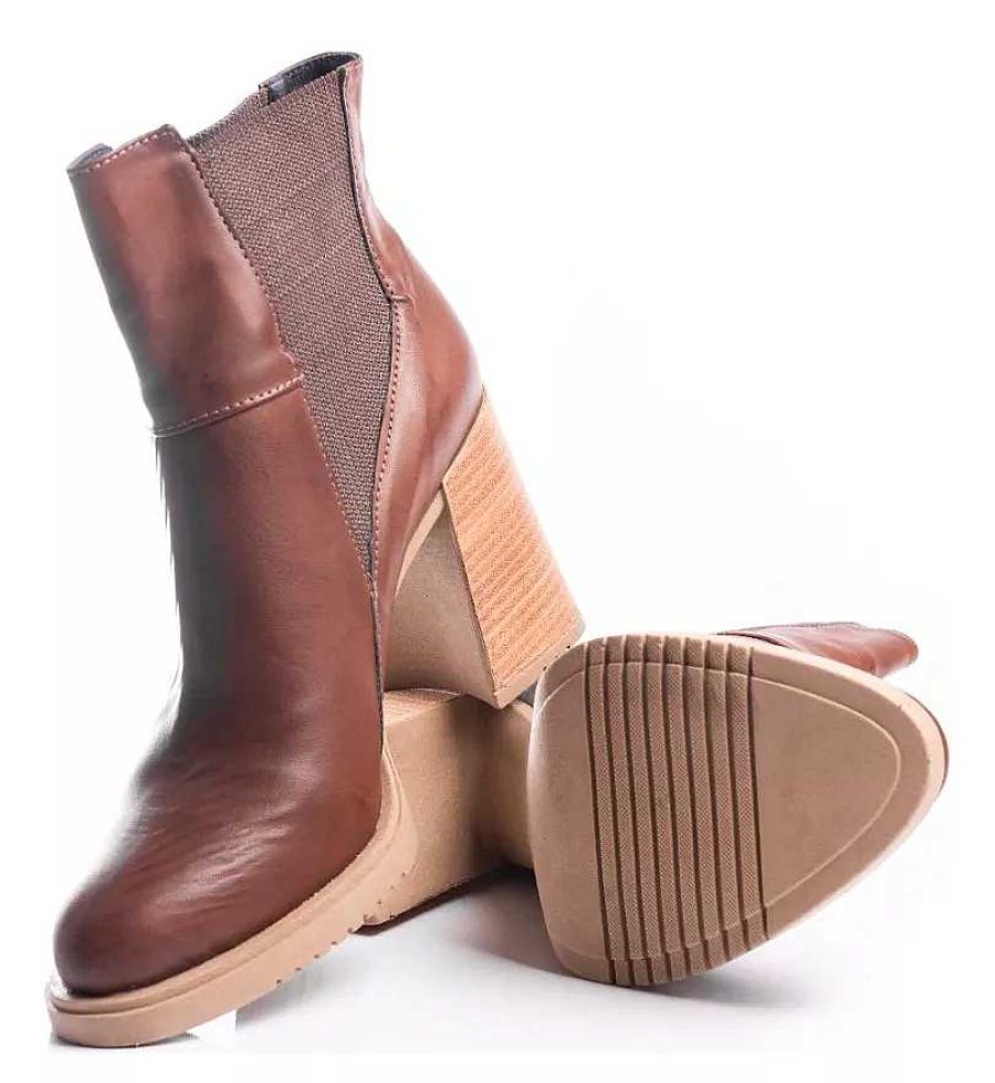 Mujer Timothea | Botas Zapatos Mujer Botinetas Cuero Vacuno Picadas Moda Suela