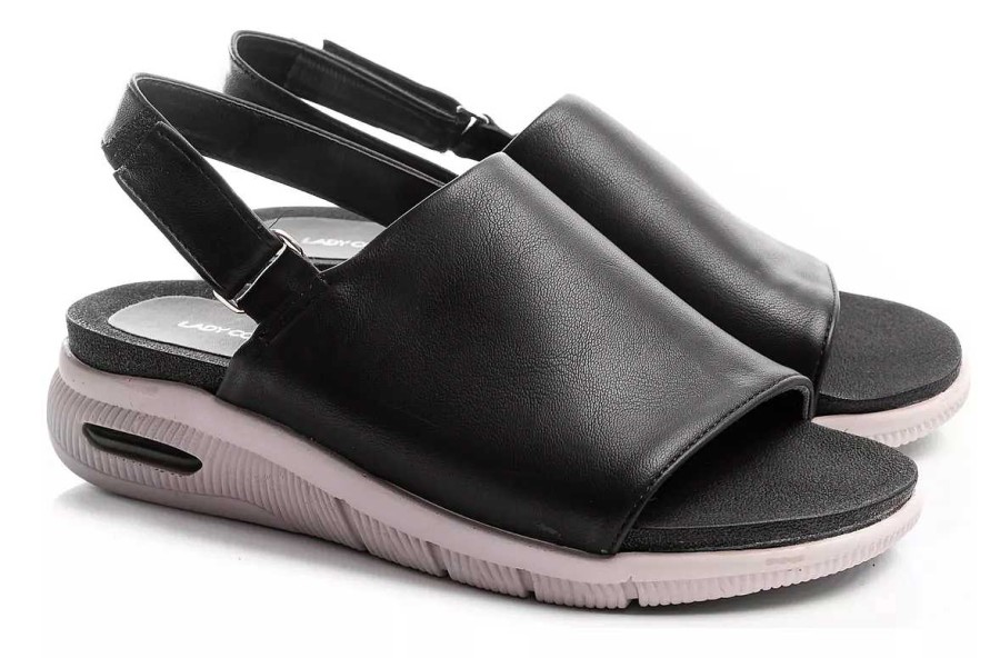 Mujer Lady Comfort | Sandalias Mujer Zapatos Plataformas Bajas Vestir Urbanas Moda Livianas Confortables Negro