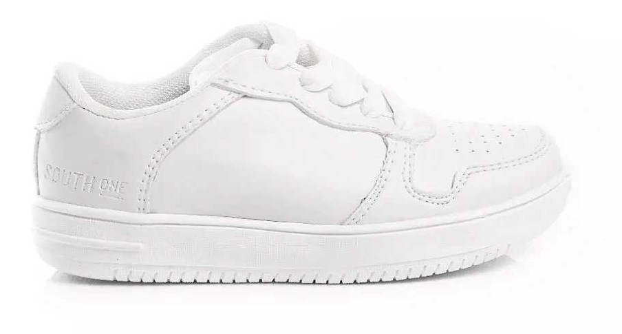 Mujer SOUTH-1 | Zapatillas Zapatos Escolares Colegiales Unisex Reforzadas Blanco