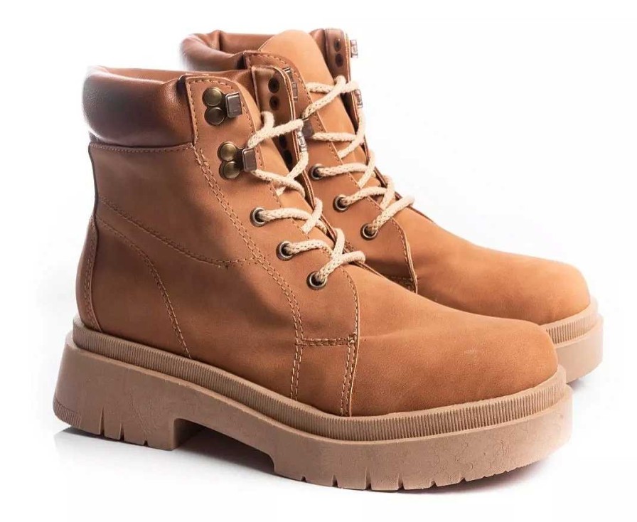 Mujer Kate Kuba | Borcegos Mujer Botas Urbanas Cuero Ecologico Livianos Moda Suela